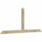 Ekena Millwork Portland Rough Sawn Timber Gable Bracket, Douglas Fir, 84"W x 35"H x 2"D x 4"F, 10/12 Pitch GBW084X35X0204POR00RDF - alternate 3